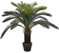 Plante artificielle Cycas-Palmier avec pot Vert 90 cm