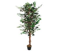 Plante artificielle de ficus dans un pot de fleurs, 160 cm, arbre décoratif d'intérieur