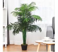 Plante Artificielle Déco. Interieur Palmier Aréca avec Pot Vert Arbre/ Fleur Artificielle pour Décoration Extérieur - H 110 cm