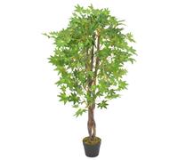 vidaXL Plante artificielle d'érable avec pot Vert 120 cm