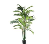 Plante Artificielle d'un Palmier Bambou avec 6 bûches en PVC Vert 180 x 55 x 55 cm
