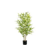Plante Artificielle en Bambou avec 5 bûches en PVC Vert 120 x 30 x 30 cm