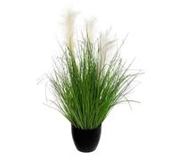 Plante Artificielle en Pot ""Herbes Folles"" 70cm Vert