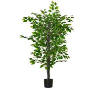 Plante artificielle ficus H.1,35 m tronc branches liane lichen pot