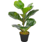 Plante artificielle figuier de Barbarie avec pot vert 45 cm