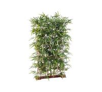 Plante artificielle haute gamme Spécial extérieur/ Haie artificielle Bambou, coloris vert - Dim : 150 x 50 x 130 cm