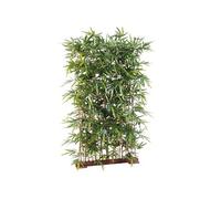 Plante artificielle haute gamme Spécial extérieur/ Haie artificielle Bambou, coloris vert - Dim : 185 x 50 x 120 cm