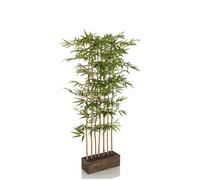 Plante artificielle - hjh OFFICE - BAMBUS I - Vert - Plastique, Tissu