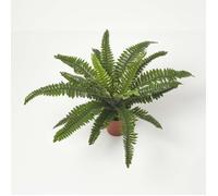 Plante Artificielle - HOMESCAPES - Fougère de Boston - 45 cm - Feuillage réaliste - Idéale pour intérieur