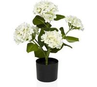 hjh OFFICE Fleur Artificielle en Pot 52 cm - Hortensia - Décoration - Buisson d'hortensia Artificiel