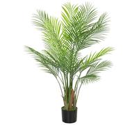 Plante artificielle intérieure - HOMCOM - pot en plastique et flocage, 22 feuilles en PE - 120 cm - vert
