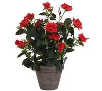 Plante artificielle Mica Decorations Rosebush Rouge Polyester H33xl25xL25cm