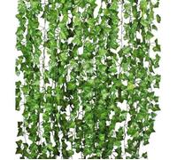 Plante Artificielle - MTEVOTX - Lierre - 24pcs*2m - Vert - Décoration Extérieure