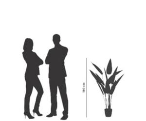 Plante artificielle 'oiseau de paradis', (H)1,15 m