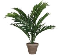 Palmier Jaune Ou Palme D'arec Pvc Avec Pot Gris D11.5cm-H45xd60cm