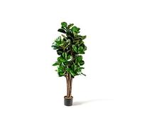 plante artificielle, pot feuilles de figuier vert de 1,5m, pour la décoration de la maison, bureau, salle de séjour etc