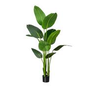 Plante artificielle Strelitzia nicolai 160 cm - Décoration facile d'entretien dans un pot en plastique 15x13 cm