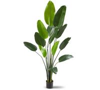 Plante artificielle - TECTAKE - Arbre oiseau du paradis TROPIC à l'aspect naturel en PEVA écologique hauteur 180 cm - Vert