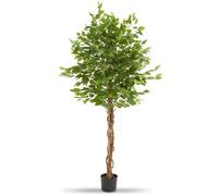 Plante artificielle - TECTAKE - Ficus artificiel FIDA à l'aspect naturel avec beaucoup de volume entretien facile - Hauteur 180 cm