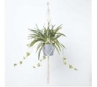 Plante artificielle tombante Chlorophytum en pot