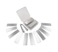 Plante attachée à fil pour identification dans les jardins | Surfaces rectangulaires marquables pour noms de plantes, coins arrondis, 100 étiquettes individuelles pour l'organisation du