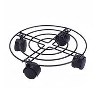 Plante Caddy Wheel Planter Flower Pot Mover Iron Stand Trolley on Rollers Duty pour Le Jardin extérieur intérieur 35 cm
