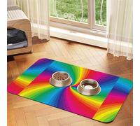 Plante Carnivore en Pot,Tapis d'alimentation imperméable pour Animaux de Compagnie, Sets de Table pour Chats et Chiens pour la Nourriture et l'eau, Tapis de Nourriture en Cuir PU,40x60cm