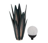 Plante D'agave en Métal à Faire Soi-même, Plante D'agave en Métal Rustique Peinte à la Main, Sculpture de Jardin en Métal pour Pelouse Extérieure