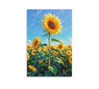 Plante de tournesol, que ce soit le fond du salon, le mur du bureau ou la chambre, cette affiche peut instantanément devenir le centre visuel en s'intégrant parfaitement à différents styles