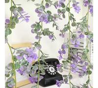 Plante de vigne style rotin pour décoration de maison, bureau, accessoires de photographie et merchandising visuel, feuillage vert en plastique avec texture subtile (001)