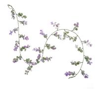 Plante de vigne style rotin pour décoration de maison, bureau, accessoires de photographie et merchandising visuel, feuillage vert en plastique avec texture subtile (002)