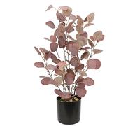 Plante d'eucalyptus artificielle en pot - Eucalyptus - Plante artificielle - Arbre décoratif - Plantes en plastique - Feuilles de dollar d'argent - Décoration de mariage - Buisson - Plante de bureau -