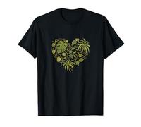 Plante d'intérieur Love Heart Monstera Pothos Araignée Vignes T-Shirt