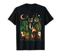 Plante d'intérieur Moderne pour Chat du Milieu du siècle T-Shirt