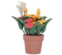 Plante en Pot PolyGen 1:12 pour Maison de poupée avec des détails réalistes pour décorer Les couloirs et Les Jardins, Un Accessoire de Maison de poupée fabriqué à la Main et Une