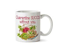 Plante Grasse, Tu Me Manques, Distanciation Sociale Tasse À Café Drôle Tasses Porcelaine Tasse Pour Chocolat Chaud Thé Ami 330Ml