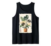 Plante Monstera Art Japonais Vintage Plante d'intérieur Cadeau Débardeur