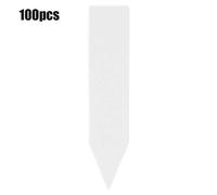 Plante Nom Étiquette Étiquette Marqueur 100 pcs Étanche Anti UV Durable Bâton à Sol Jardinage Blanc Jaune Bleu Rouge (Blanc)