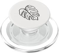 Plante Tropicale Minimaliste Monstera Leaf Botanique PopSockets PopGrip pour MagSafe