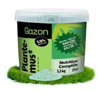 PLANTEMUS Engrais Gazon NPK (12-11-18) Automne/Hiver - Pelouse Vert, Dense et Durable, Fertilisant Granulé en Perles Ultrasolubles (5,5kg)