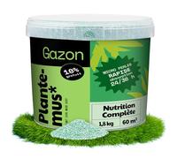 PLANTEMUS Engrais Gazon NPK (12-11-18) Automne/Hiver - Pelouse Vert, Dense et Durable, Fertilisant Granulé en Perles Ultrasolubles, 1.8 KG 60 m²