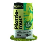 PLANTEMUS Engrais Gazon NPK (12-11-18) Printemps Été - Pelouse Vert, Dense et Durable, Fertilisant Granulé en Perles Ultrasolubles, 20 KG, 700 m²