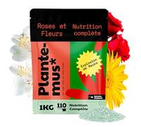 PLANTEMUS Engrais pour Rosiers et Fleurs, idéal pour les Orchidées, Hortensias et tout type de Plantes à Fleurs, Granulé, 1 KG