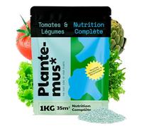 PLANTEMUS Engrais pour Tomates et Légumes, Récoltes Abondantes de Tomates, Fruits, Fraises, Agrumes et Oliviers, Granulé à Nutrition Complète, 1 KG