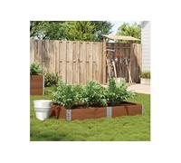 Vidaxl Jardinière Marron 150x100 Cm Bois Massif De Pin