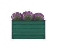 vidaXL Jardinière Bac à Plante Pot à Fleurs Bac à Fleurs Légumes Herbes Véranda Jardin Patio Extérieur 100x100x45 cm Acier 47025