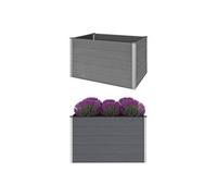 Lit Surélevé de Jardin WPC 150x100x91 cm Pot de Fleur Plante Jardinière vidaXL