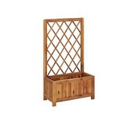 Plantenbak verhoogd met latwerk massief acaciahout316541