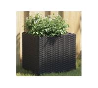 vidaXL Plantenbakken 2 st 36x30x32 cm poly rattan zwart3210531 G