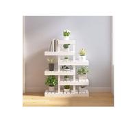 Vidaxl Support Ã Plantes Blanc 85x25x109,5 Cm Bois Massif De Pin